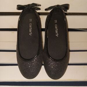 Carter's Black Glitter Kids Shoes
